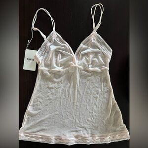 NEW!! Wolford Sheer Mesh Camisole in Pale Pink